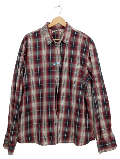 Levi Strauss & Co. Herren Freizeithemd Kariert Langarm Baumwolle Mehrfarbig XL