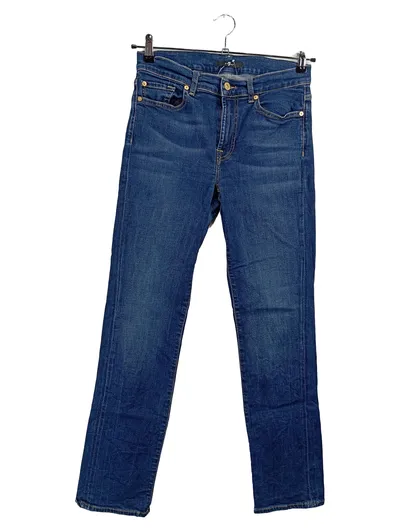 7 For All Mankind Damen Jeans Regular Fit W29 L31 Blau Casual