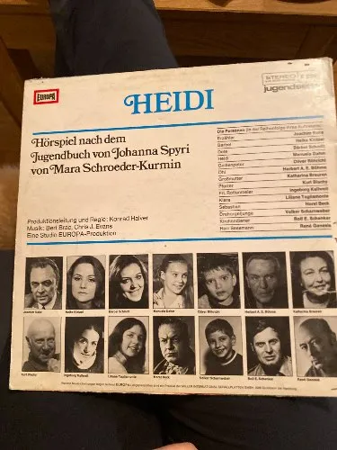 Heidi EUROPA Hörspiel Vinyl LP Folge 15 Johanna Spyri Kinderhörspiel