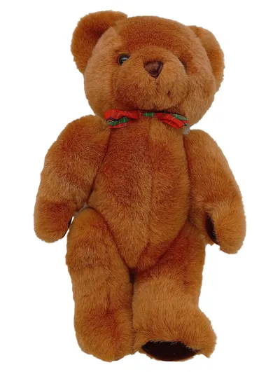 Teddy-Hermann Teddybär Plüschtier 34cm braun mit Schleife Made in Germany