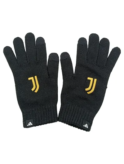 adidas Juventus Strick-Handschuhe Herren Größe L Schwarz Touchscreen
