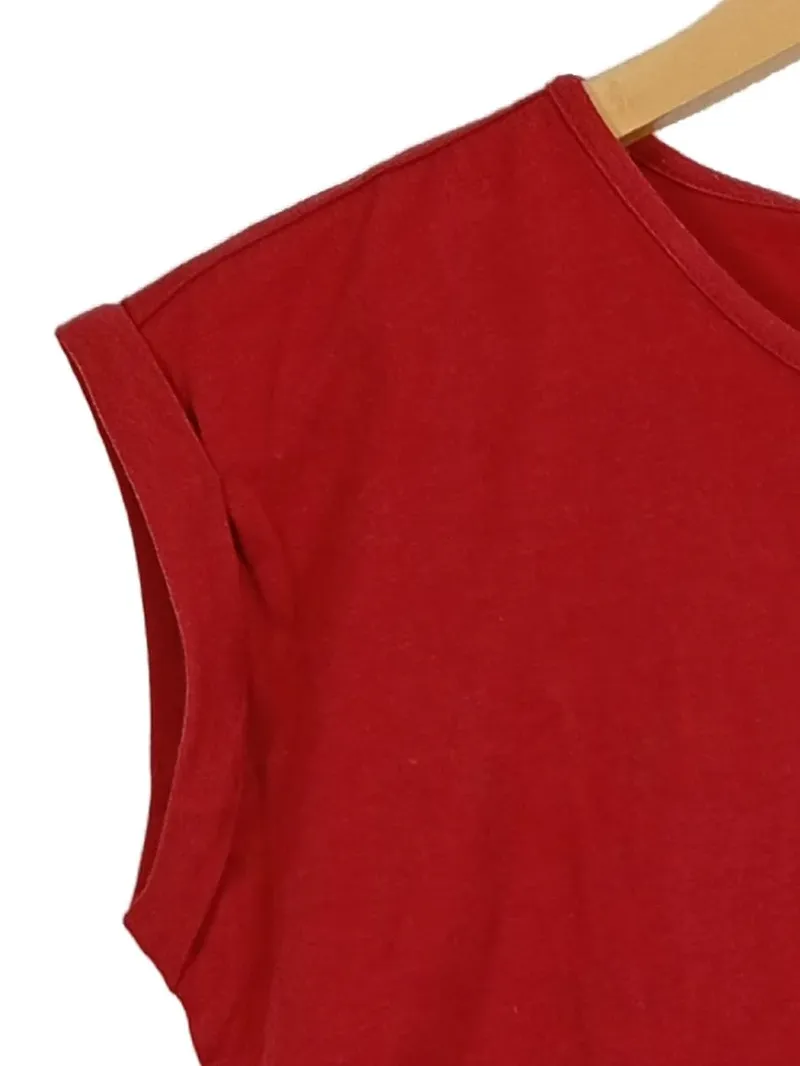 Boysen's Damen T-Shirt Gr. 32/XXS Rot Basic Kurzarm Baumwolle 4