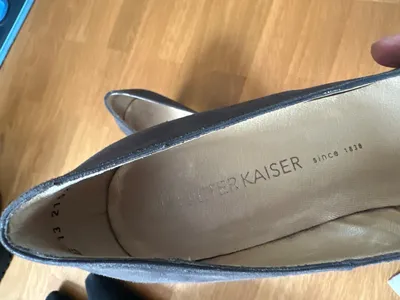Peter Kaiser Pumps Damen Gr. 41,5 Grau Wildleder Schleife Klassisch