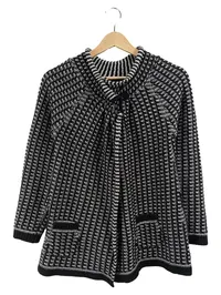 Apricot Damen Strickjacke Gr. 38 M Schwarz Gestreift 1