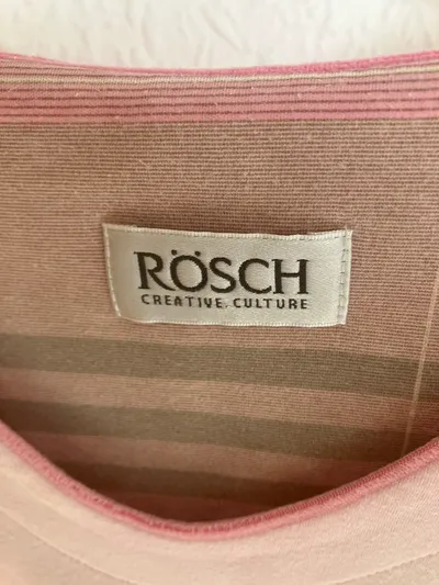 Rösch Damen Nachthemd Langarm Rosa Baumwolle Gr. L 42