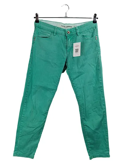 LERROS Damen Jeans Regular Fit Gr. 36 Türkis 5-Pocket Stretch