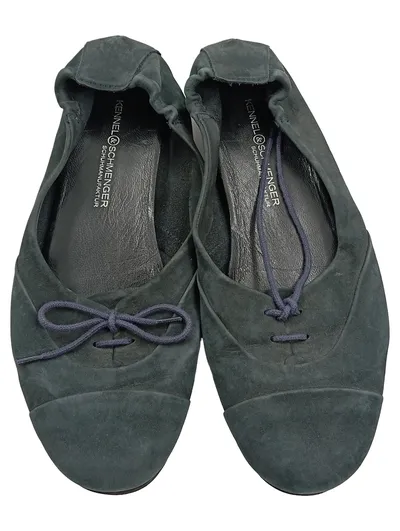 Kennel & Schmenger Damen Ballerinas Wildleder Petrol Gr. 38 Schleife