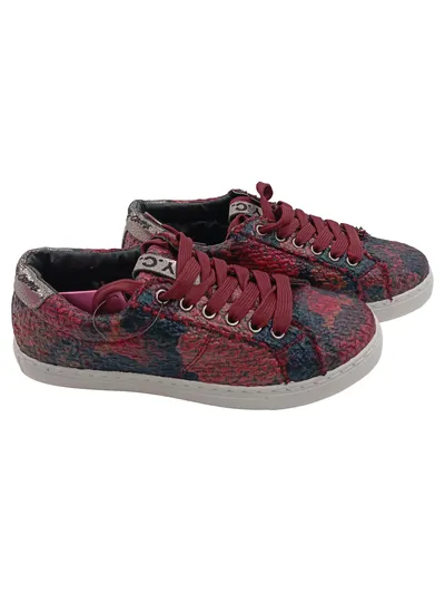 You Young Coveri Sneaker Low Damen Gr. 39 Mehrfarbig Kariert Tweed