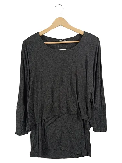 Cable & Gauge Damen Pullover Lagenlook Grau Gr. 36, S Viskose