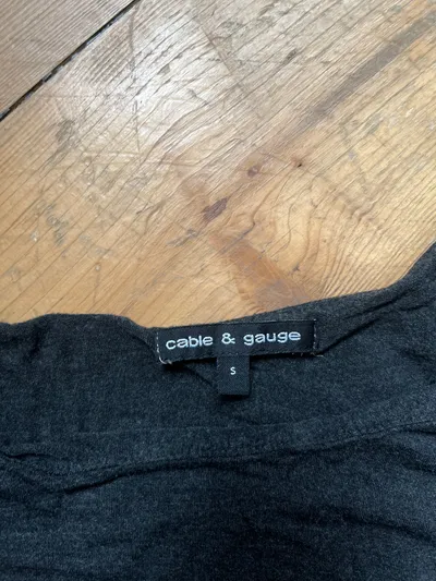 Cable & Gauge Damen Pullover Lagenlook Grau Gr. 36, S Viskose