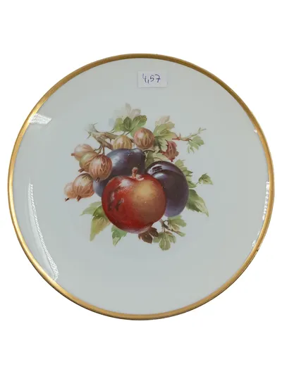 Thomas Porzellan Sammelteller Sèvres Bavaria Fruchtmotiv Goldrand 20cm