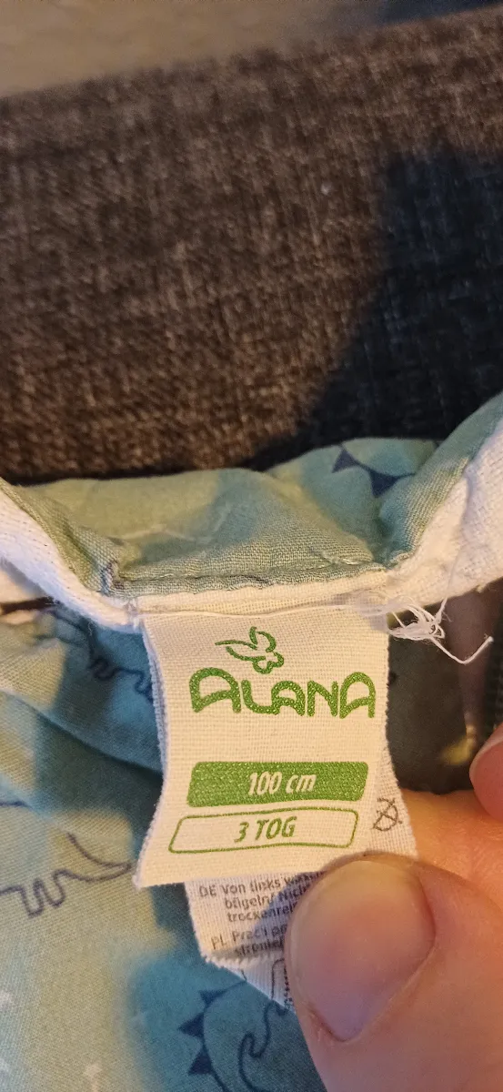 ALANA Baby Schlafsack 100 cm 3 TOG Dinosaurier Grün Baumwolle 2