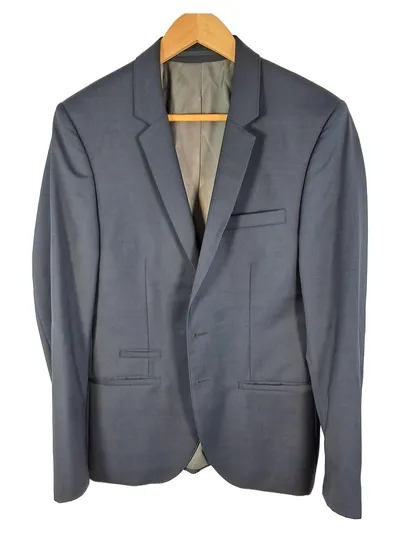 Wormland Sakko Herren Slim Fit Gr. 44 Blau Business Anzug Jackett