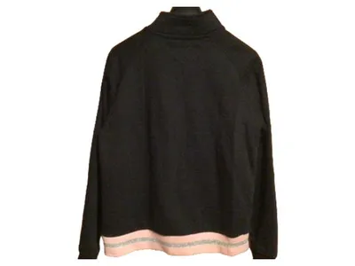 Bruno Banani Sweatshirt Damen Gr. 38 M Schwarz Pullover Schriftzug