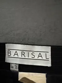 Barisal Bleistiftrock Damen Gr. 36 Schwarz Nadelstreifen Business 5