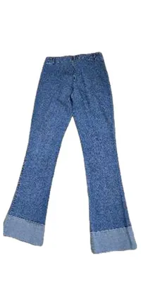 Blue System Bootcut Jeans Damen Gr. 38 Blau Retro Umschlag-Saum 3