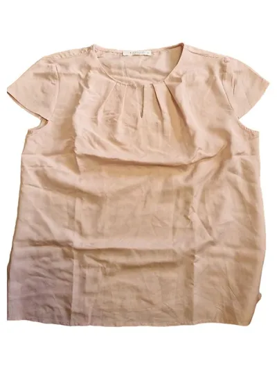 Betty & Co Damen Bluse Rosa Gr. 38 Kurzarm Casual