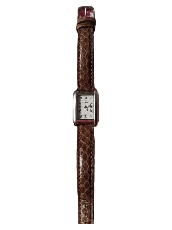 Festina Damen Armbanduhr F16203 Leder Braun Klassisch Rechteckig 2