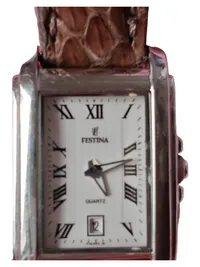 Festina Damen Armbanduhr F16203 Leder Braun Klassisch Rechteckig 3