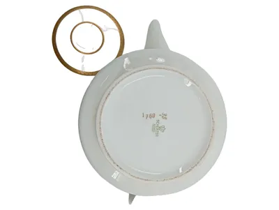 Scherzer Kaffeekanne Porzellan Weiß Gold Serie 1760 Bayern klassisch