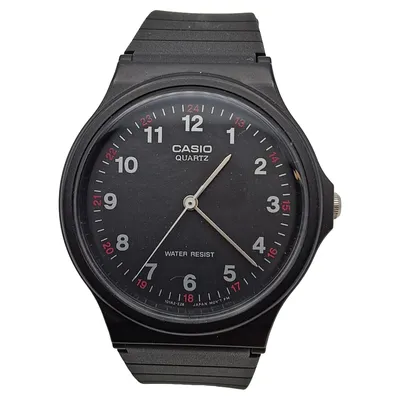 Casio Herren Armbanduhr Analog Quarz Kunststoff Schwarz Sportlich