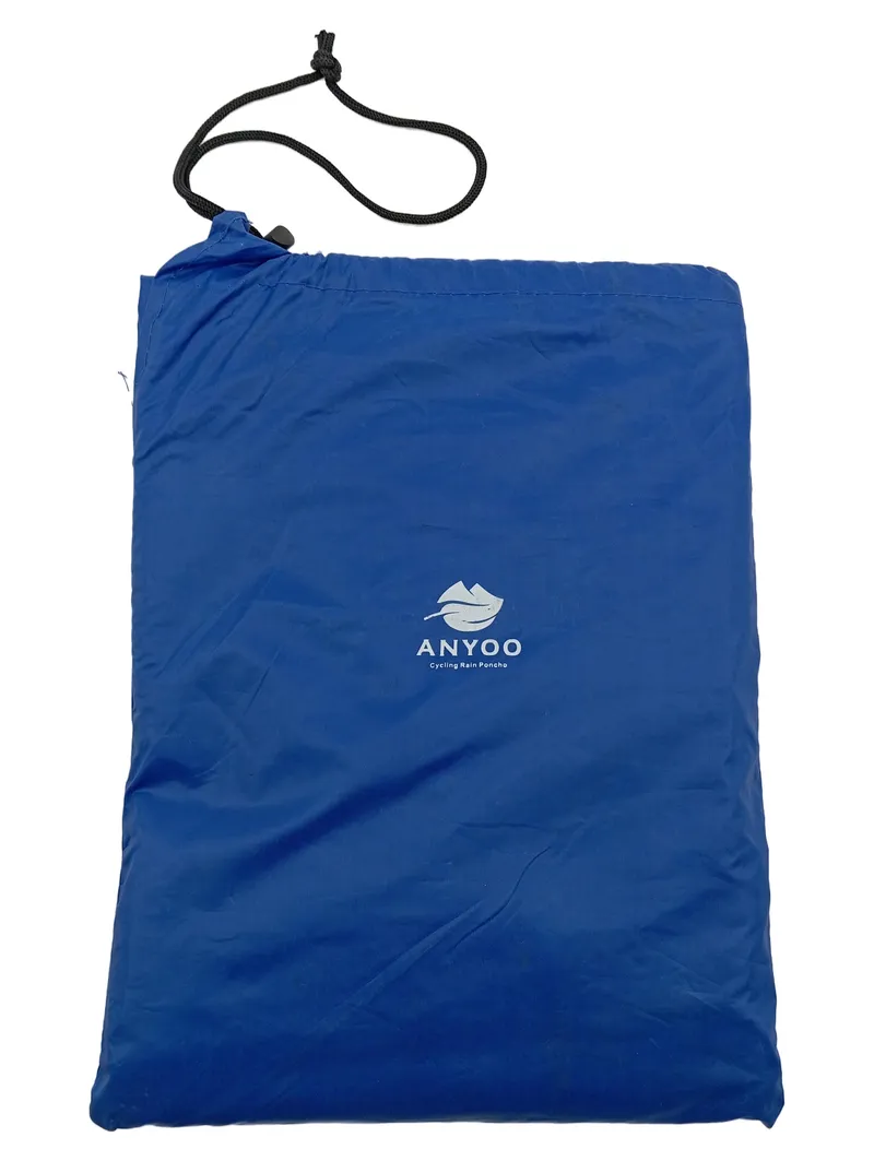 ANYOO Fahrrad Regenponcho Damen Blau Outdoor Regenschutz Poncho 1