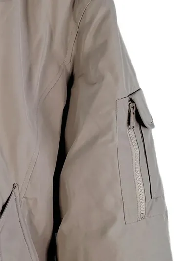 Bomboogie Herren Winterjacke Beige Gr. 50, L Kapuze Fellbesatz