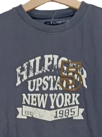Tommy Hilfiger Kinder Langarmshirt Gr. 140 Grau New York 1985 Logo 2