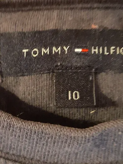 Tommy Hilfiger Kinder Langarmshirt Gr. 140 Grau New York 1985 Logo 4