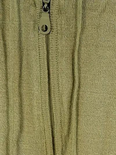 3 Suisses Damen Strickjacke Kapuze Reißverschluss Grün Gr. 38 M