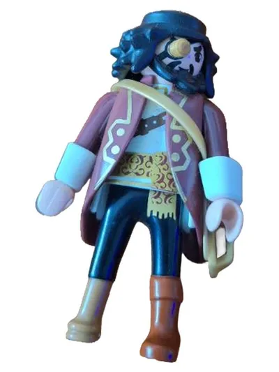 Playmobil Pirat Offizier Spielfigur mit Augenklappe Mantel Säbel ab 4 Jahre