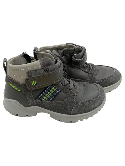 Elefanten Lauflernschuhe Kinder Boots Gr. 24 Grau Klettverschluss Leder