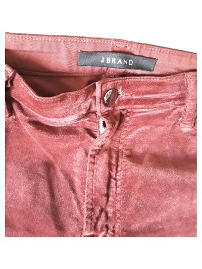 J Brand Damen Cordhose Rot Gr. 42 W33 Casual Baumwolle