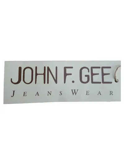 John F. Gee Herren Freizeithemd Beige Gr. 43/44 Kurzarm Outdoor Baumwolle