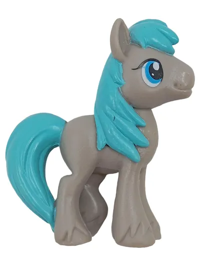 Hasbro My Little Pony Figur Pferd Grau Türkis 5 cm