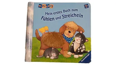 Ravensburger Miniseps Mein erstes Buch zum Fühlen und Streicheln ab 12M