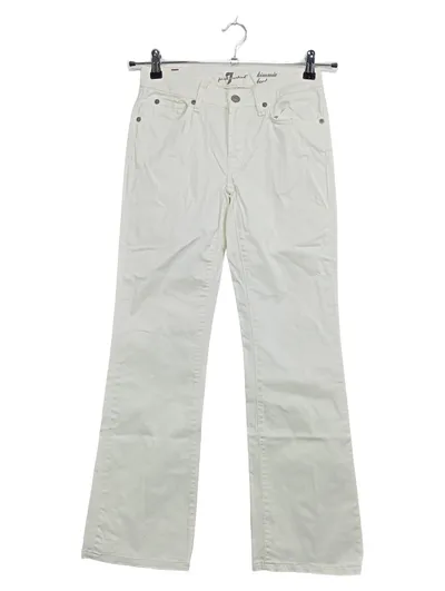 7 For All Mankind Kimmie Bootcut Jeans Damen Gr. 26 W26 Weiß