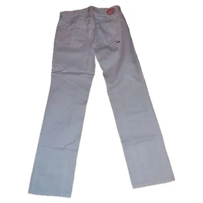 BOSS Damen Jeans Straight Leg Weiß W27, 36, S