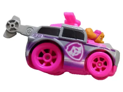 PAW Patrol Spielzeugauto mit Figur Skye Hubschrauber Metall Grau