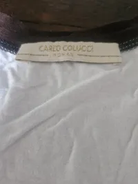 Carlo Colucci Damen T-Shirt Gr. 38 Weiß Flamenco Print Pailletten 2