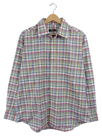 Walbusch Freizeithemd Herren Gr. 42 XL Kariert Mehrfarbig Langarm Baumwolle