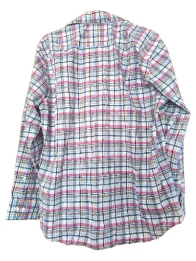 Walbusch Freizeithemd Herren Gr. 42 XL Kariert Mehrfarbig Langarm Baumwolle