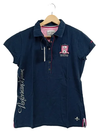 Felix Bühler Damen Poloshirt Reitsport Equestrian Collection Gr. L Navy