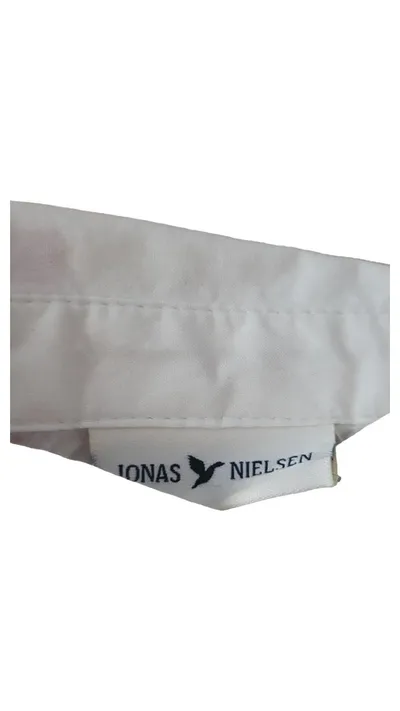 Jonas Nielsen Stockholm Hemdbluse Mädchen Gr. 110 Weiß Herzen Baumwolle
