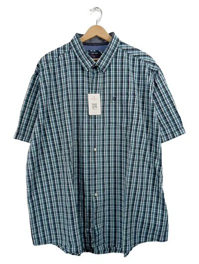 Armada Herren Freizeithemd Kariert Petrol Gr. 56/3XL Kurzarm Baumwolle