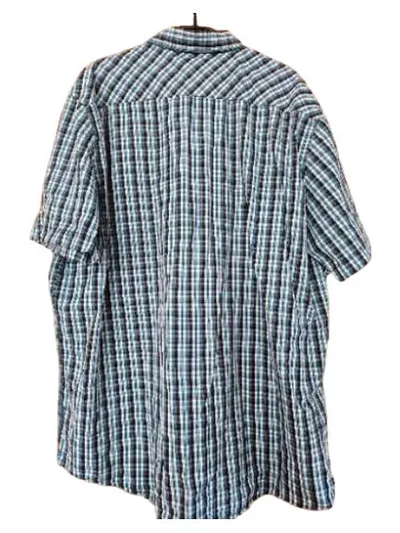 Armada Herren Freizeithemd Kariert Petrol Gr. 56/3XL Kurzarm Baumwolle