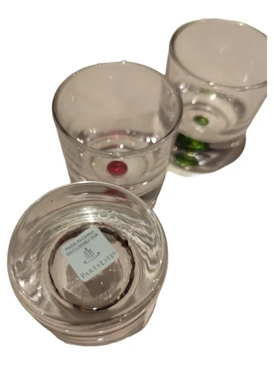PartyLite Schnapsgläser Set 3 Glas Transparent 7.5cm Höhe 6.5cm Breite