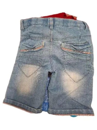 NAME IT Jeans Shorts Kinder Gr. 140 Hellblau Denim Bermuda