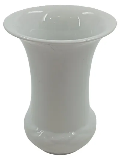 Tirschenreuth Vase Porzellan Weiß Kelchform 11cm Klassisch