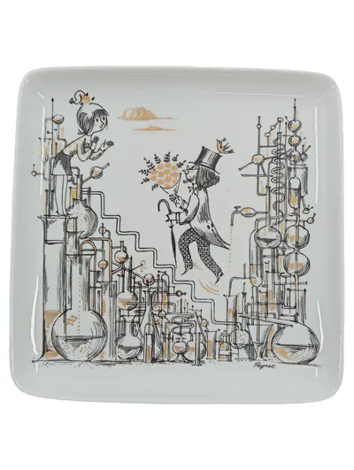 Rosenthal Sammelteller Peynet Studio-Linie Porzellan Vintage Retro Germany